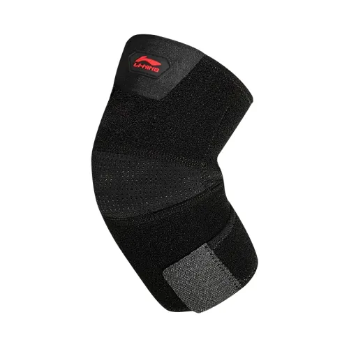 Li Ning, tennis basketball protective net for gym, wear-resistant comfortable breathable black elbow pads for men and women