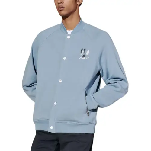 HERMES SS24 Jackets & Coats Men's Light Gray Blue