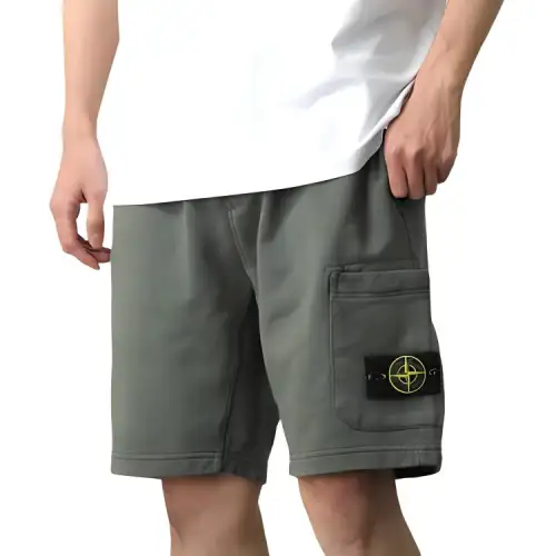 STONE ISLAND Cargo Shorts Men's Green