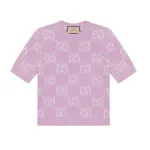 GUCCI Gg Knit Wool Cardigan 'Faded Rose'