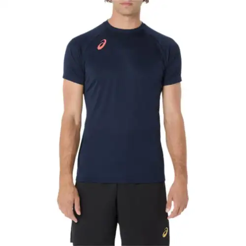 ASICS T Shirt Unisex Marine Blue