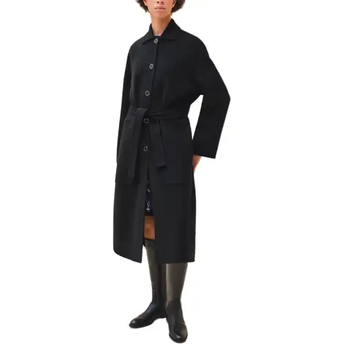 HERMES SS24 Coats Women's Black