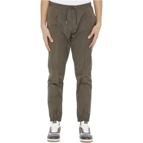 DIOR Casual Pants Men's Brown Moderate Straight Fit Pants