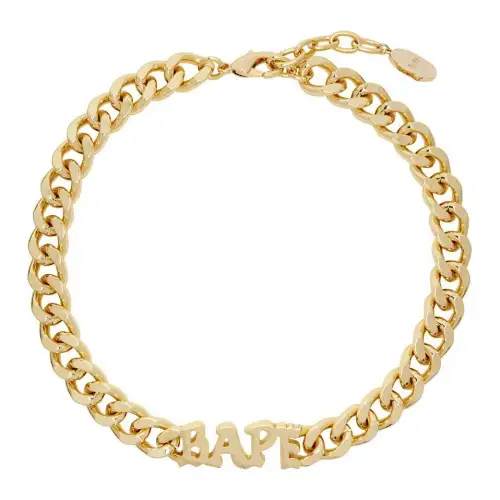 A BATHING APE Brass Necklaces Women's Gold