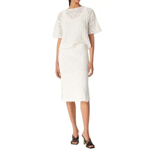 Bottega Veneta Fish Lace Skirt
