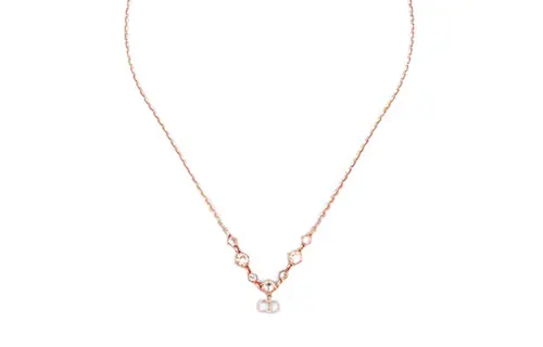 DIOR Clair Metal, Crystal Necklaces Women's Rose Gold