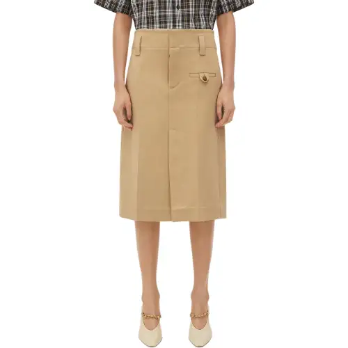 Bottega Veneta Rear Slit Midi Skirt