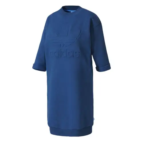 Adidas Originals Long Sleeved Dress Women's Blue