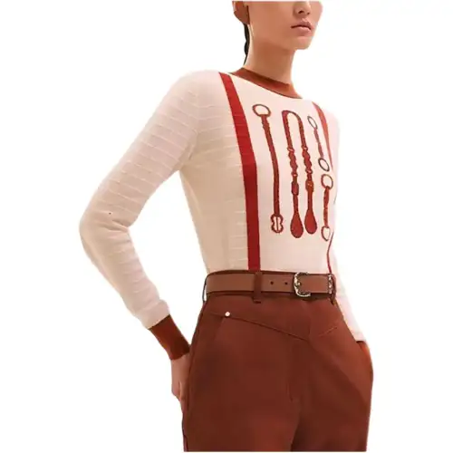 HERMES SS25 Sweater Women's Beige