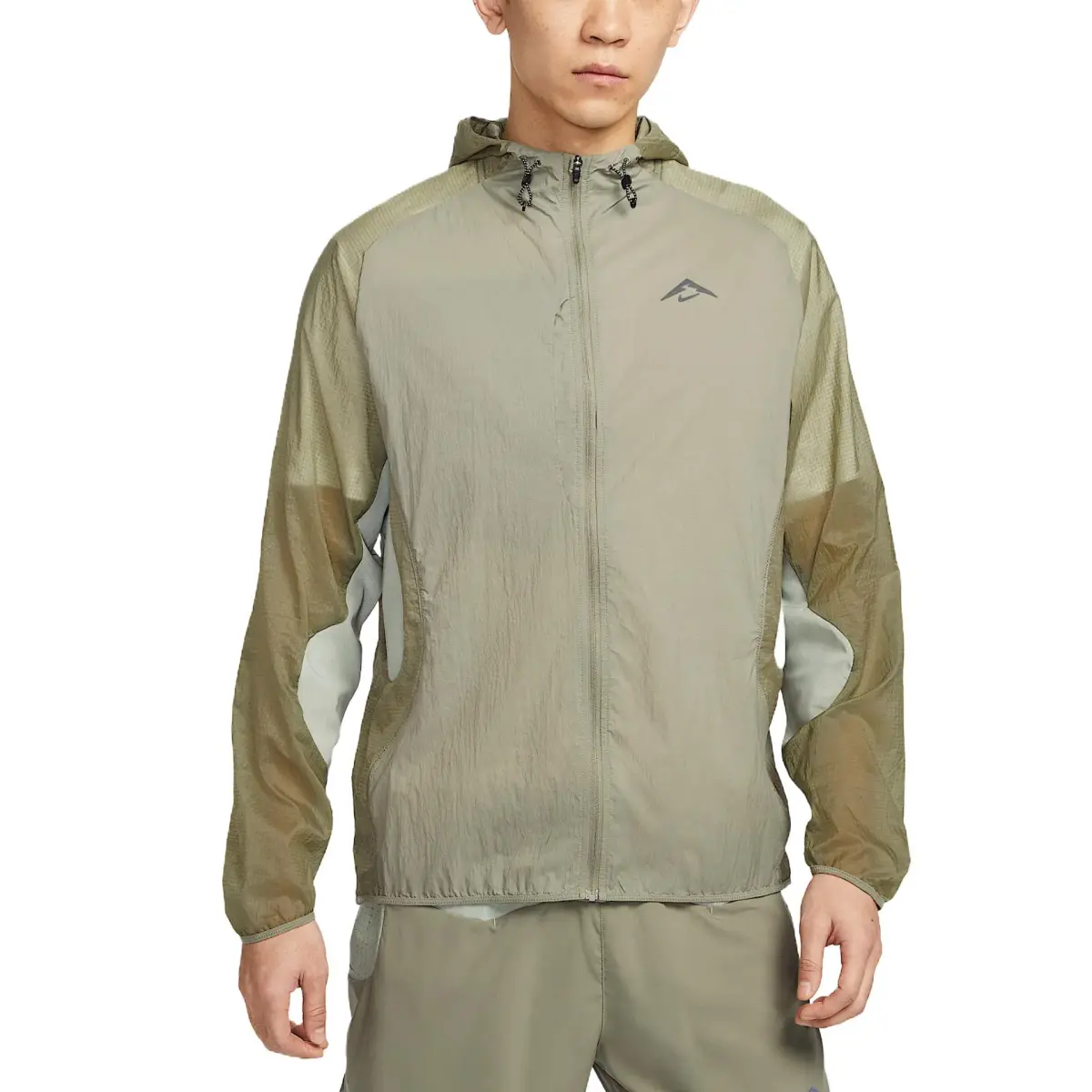 Nike Jackets Men's Green Hooded (Non-detachable) Moderate