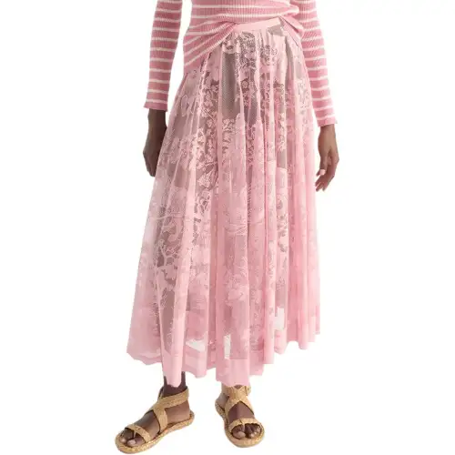 DIOR Dioriviera FW25 Casual Long Skirt Women's Pink