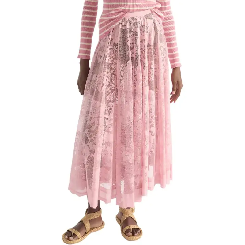 DIOR Dioriviera FW25 Casual Long Skirt Women's Pink