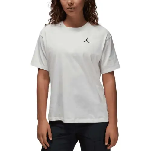 Jordan Drop Shoulder Sleeve T Shirt Women's Ivory White