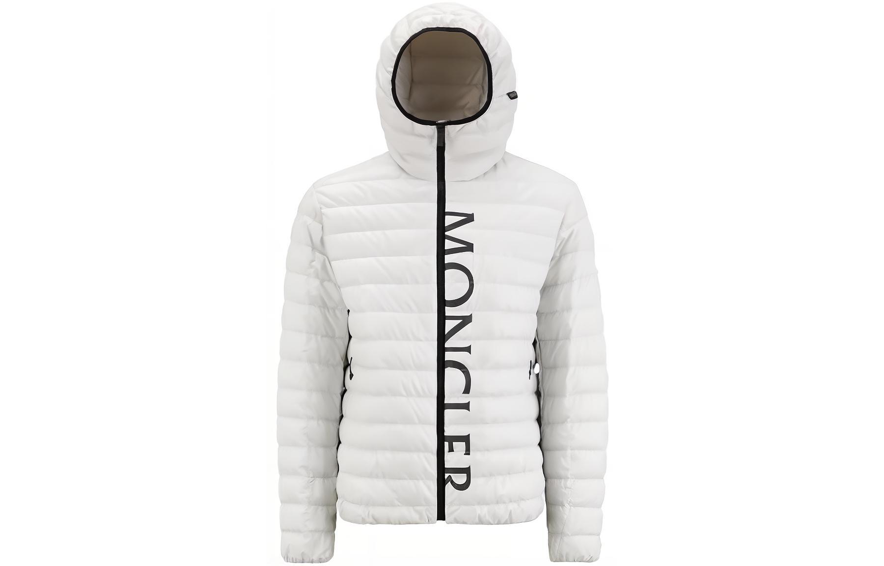 Мужской пуховик Moncler Lauzet SS23 (белый)