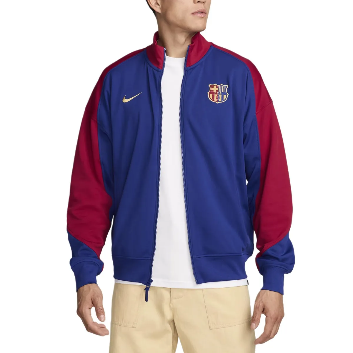 Nike Fc Barcelona Academy Pro Home Men's Nike Dri FIT Soccer Anthem Jacket