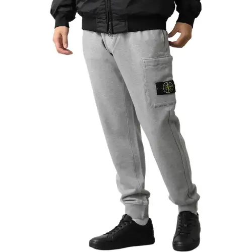 STONE ISLAND Knitted Sweatpants Men's Gray