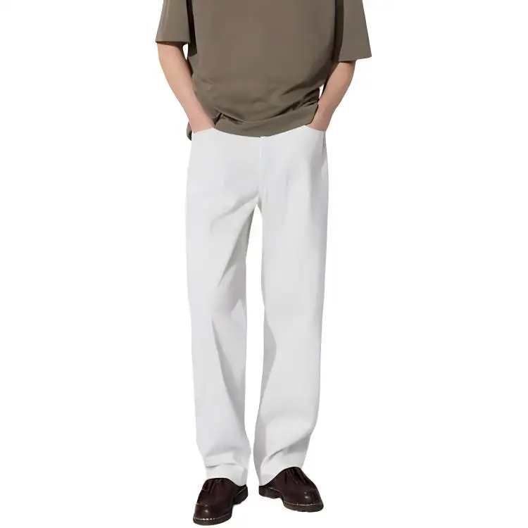 UNIQLO Jeans Men's Ivory Moderate Straight Fit Pants