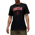 Jordan T Shirts Men's Black Crew Neck Moderate Straight Fit
