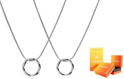 Cooraree Titanium Steel Necklaces Unisex