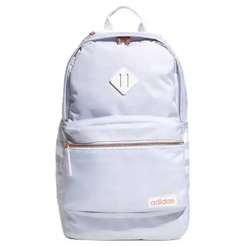 Adidas Polyester Backpack Unisex Blue Gray