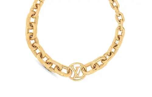 LOUIS VUITTON CHAIN IT Metal Necklaces Women's Gold