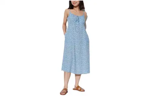 UNIQLO Slip Dress Women's Pink Blue