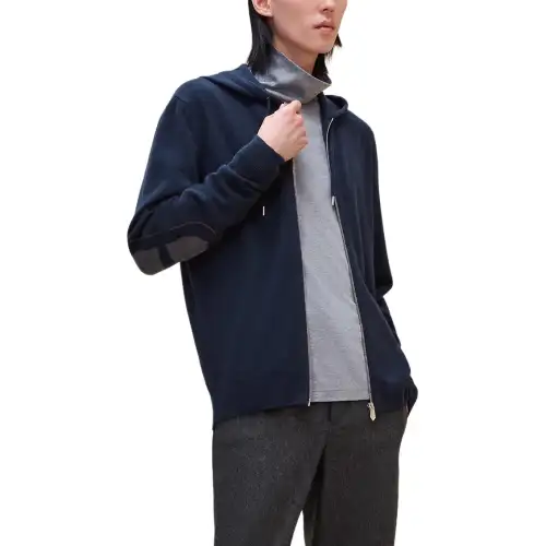 HERMES FW24 Jackets & Coats Men's Ocean Blue
