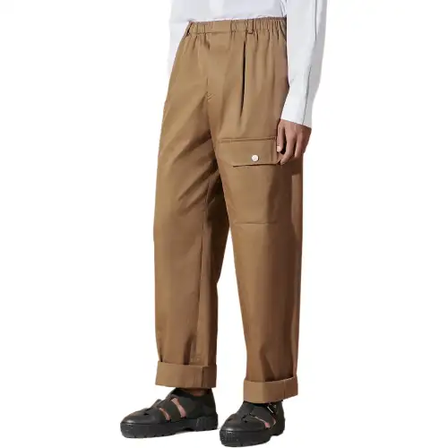 HERMES Cargo Pants Men's Nicotine Umber