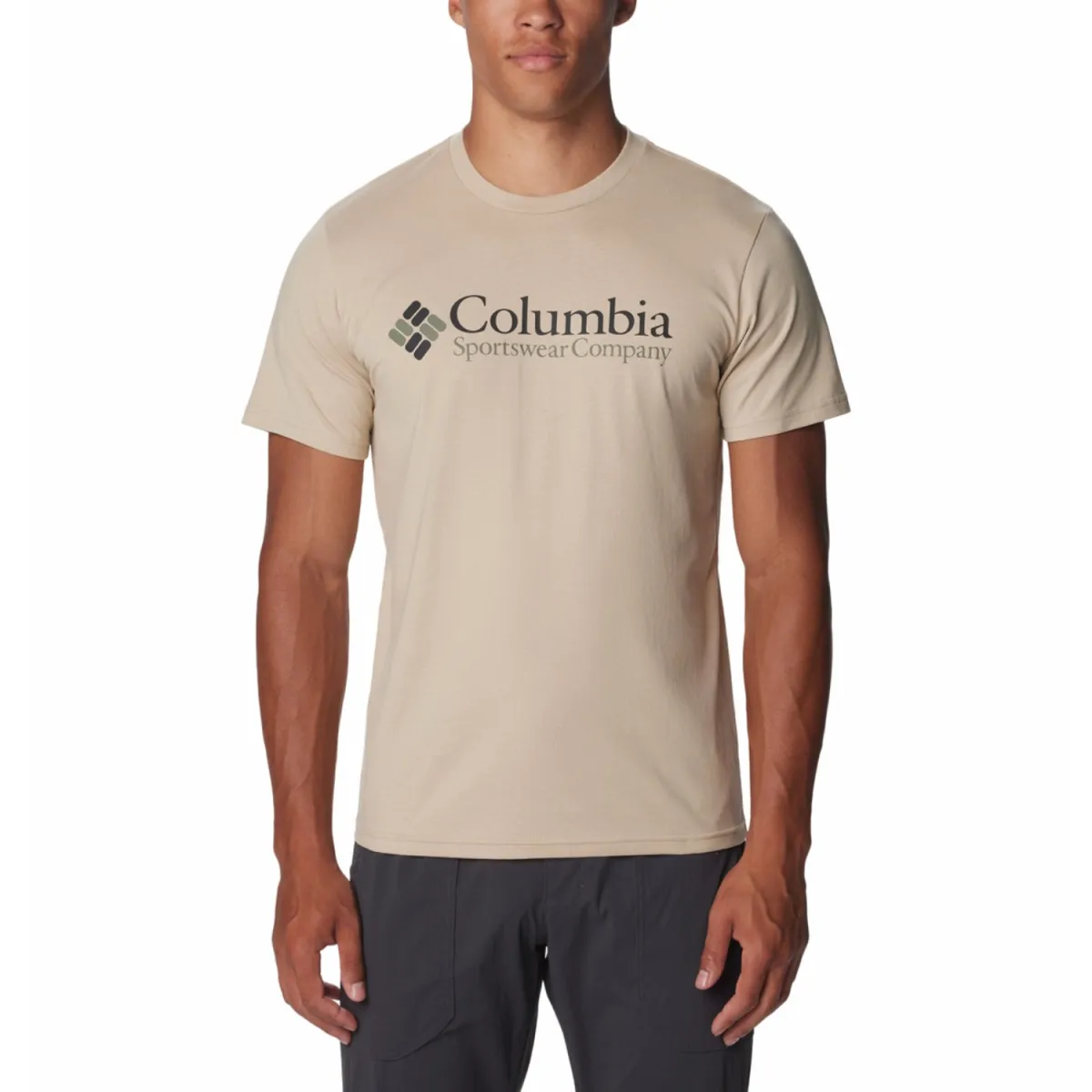 Columbia CSC T-Shirts Men's Brown Crew Neck Moderate