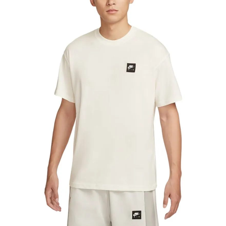 Nike Air T-Shirts Men's Ecru Crew Neck Moderate