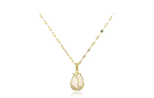 Muyan Titanium Steel Tulip Necklace Women's