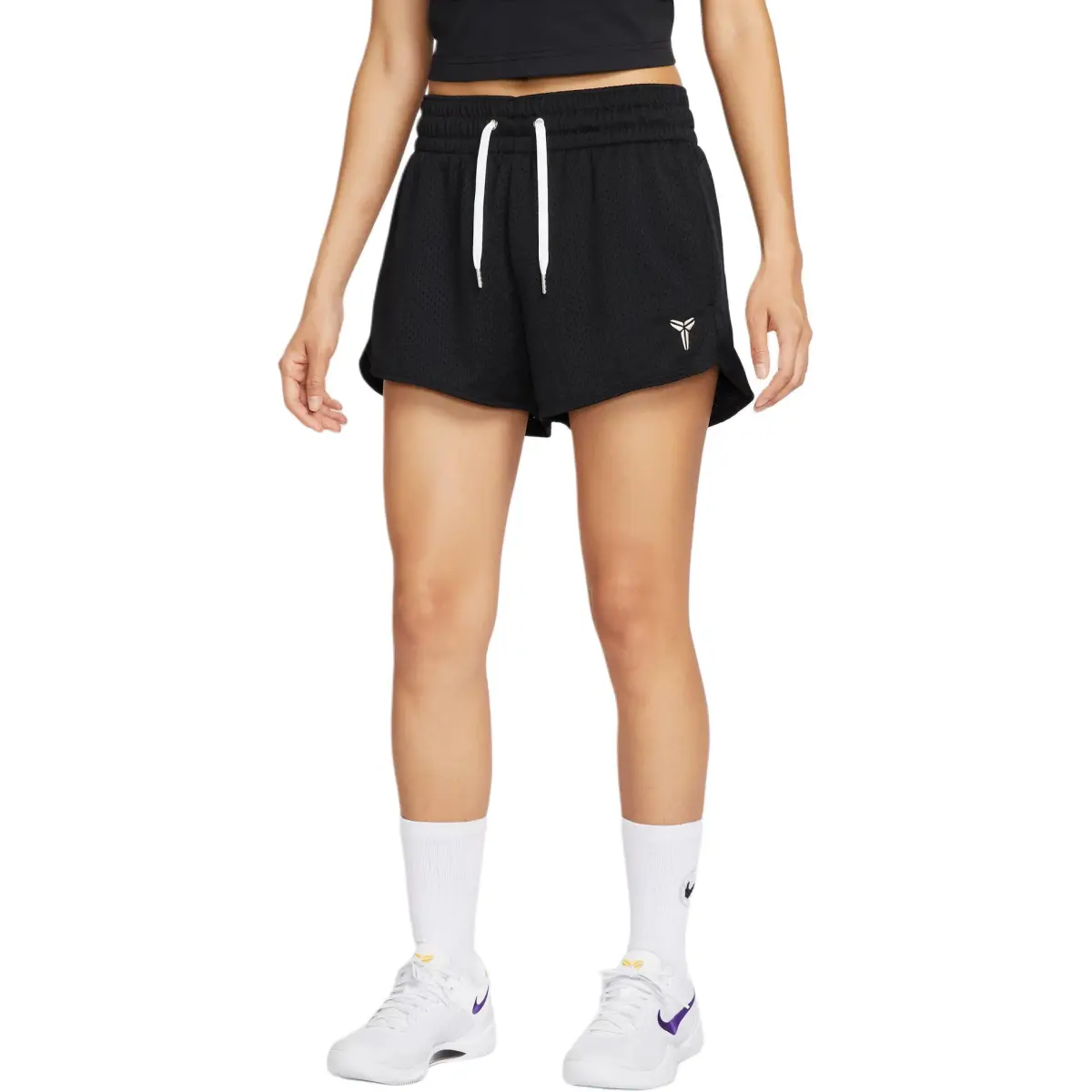 Nike Sports Shorts Women's 010 Black/Dune White Moderate Knitted Shorts