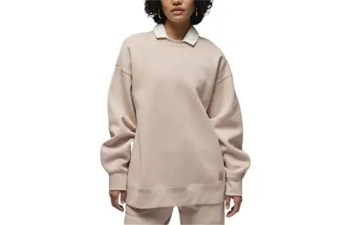 Jordan Flight Fleece Sweatshirt Women's Medium Brown