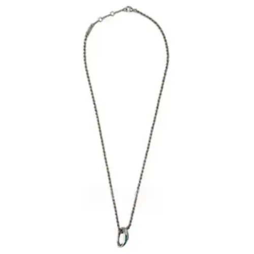 Bottega Veneta Brand Logo 925 Sterling Silver Necklaces Men's Silver