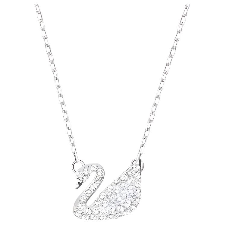 Женская подвеска Swarovski Swan (серебристая)