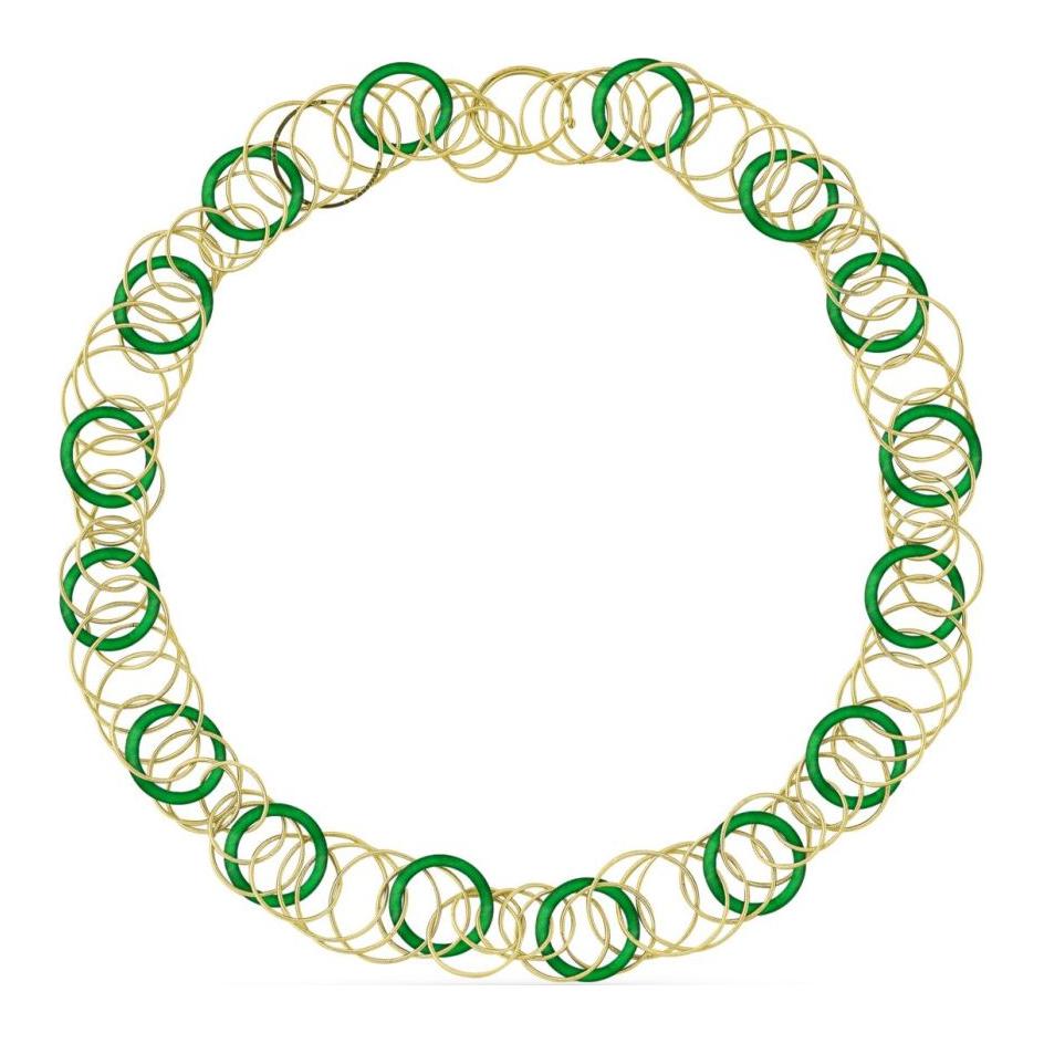 BUCCELLATI Design golden emerald green necklace