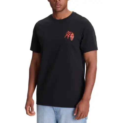 Converse T Shirts Men's Black Crew Neck