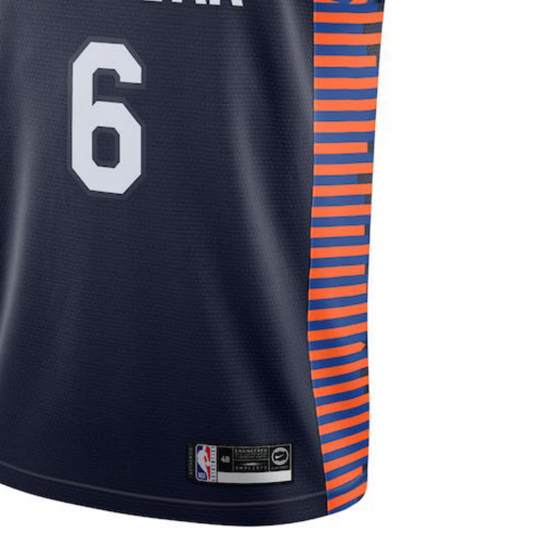 Nike Basketball Jersey City Edition Kristaps Porzingis Knicks, Porzingis Size 6 Men’s Black