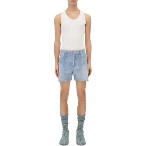 Bottega Veneta Denim Shorts Men's Blue