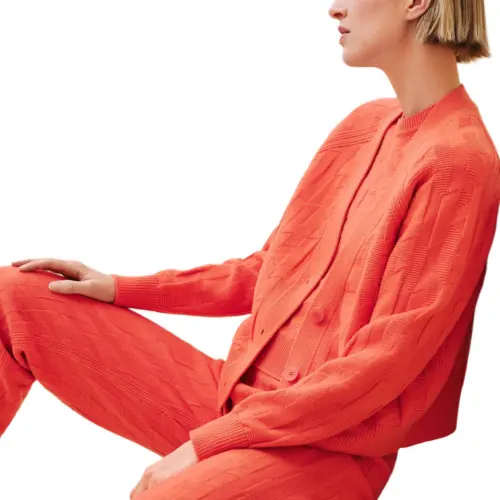HERMES SS24 Knitwear Women's Berry Powder