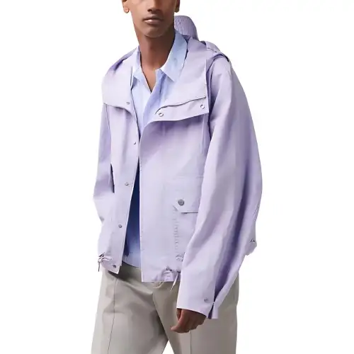 HERMES Jackets & Coats Men's Purple