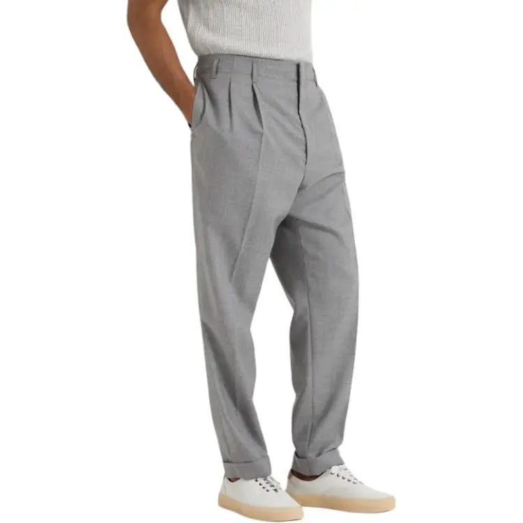 Brunello Cucinelli SS24 Casual Pants Men's Gray