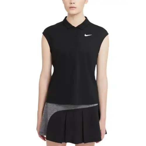 Nike Polo Shirts Women's Black Moderate