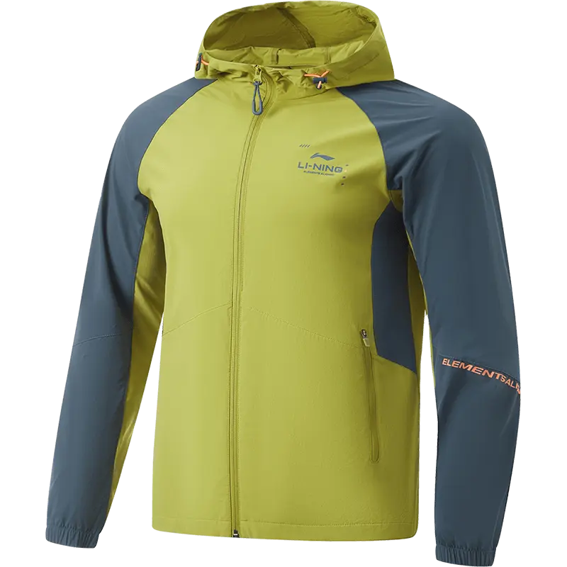 Li Ning Trench Coat Men's Moss Green/Snail Dark Cyan