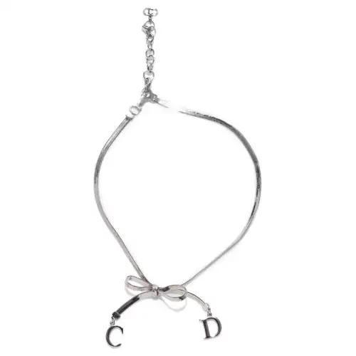 DIOR Silver plated Necklaces Women's Silver