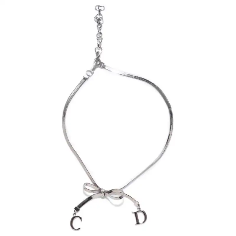 DIOR Silver plated Necklaces Women's Silver