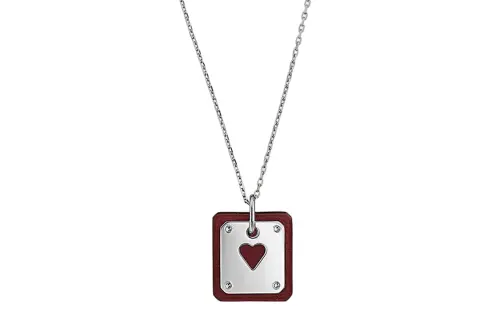 HERMES As De Coeur Metal Necklaces Women's