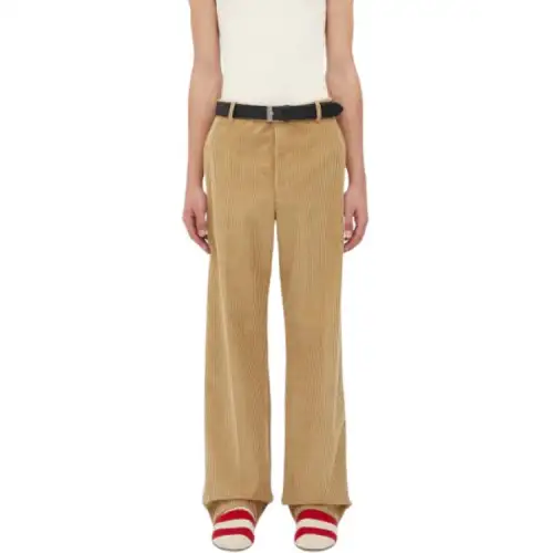 Bottega Veneta Corduroy Straight Leg Trousers