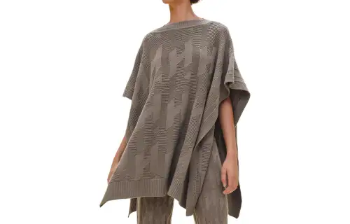 HERMES Cloaks Women's Gray Moderate