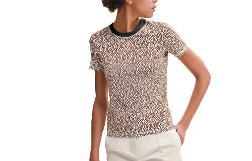HERMES Regular T Shirt Women's Chestnut Brown